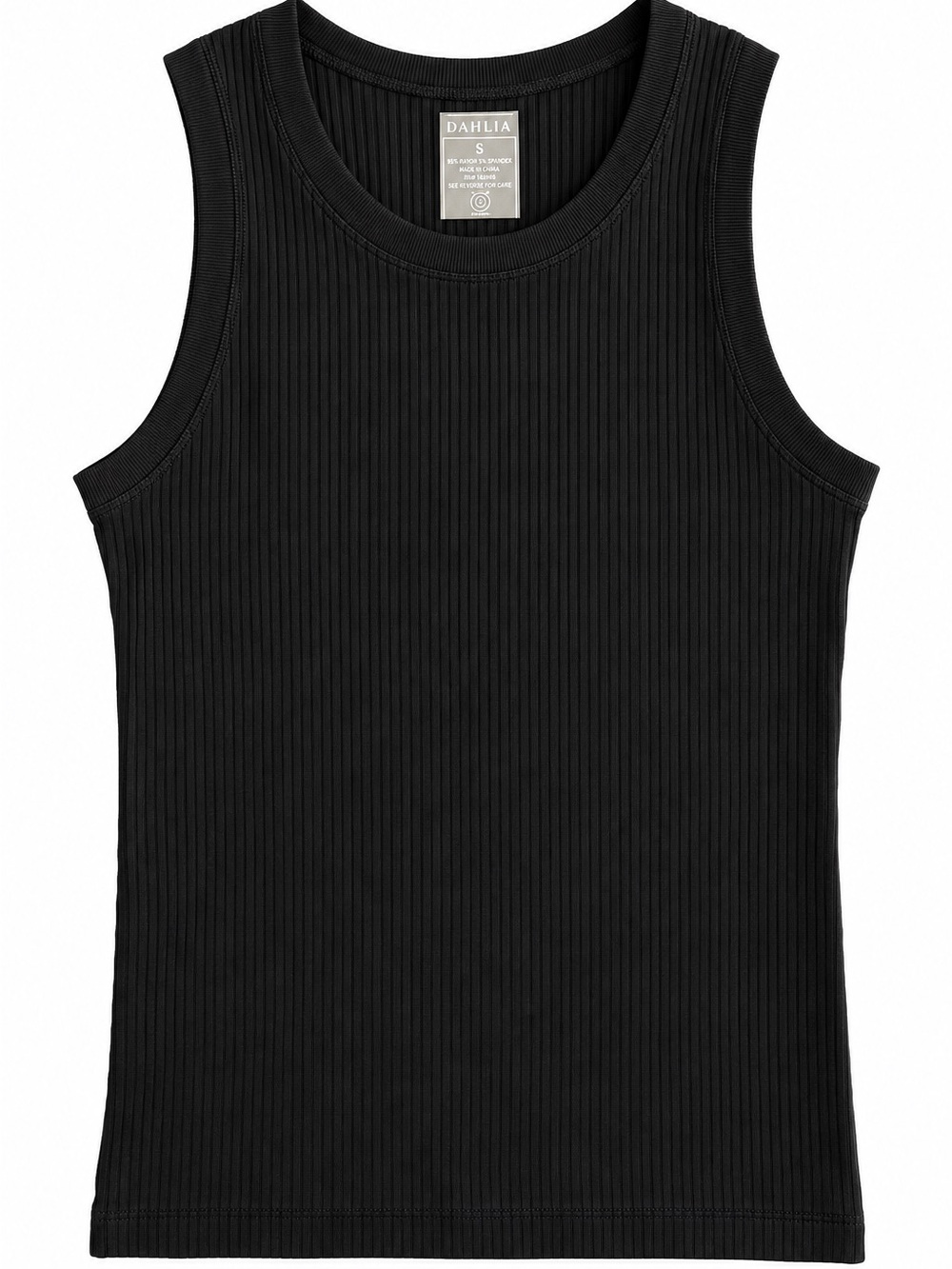 Athleta Black Ribbed Seamless Muscle Tank Top Women’s XS